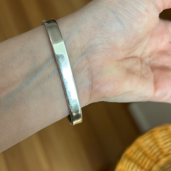 Vintage Mexico Silver Various Genuine Opals Bangle Bracelet - Picture 9 of 15